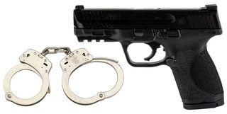 S&W M&P Compact 2.0 with night sights, black.